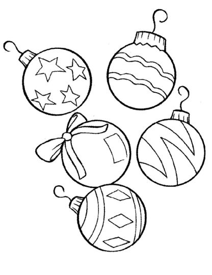 Christmas Ornament Coloring Pages part 5